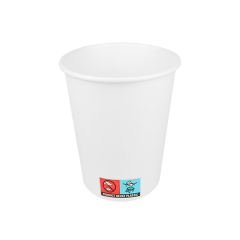 Klika - Cardboard Coffee Cup 230cc 8oz White | 1000 pièces