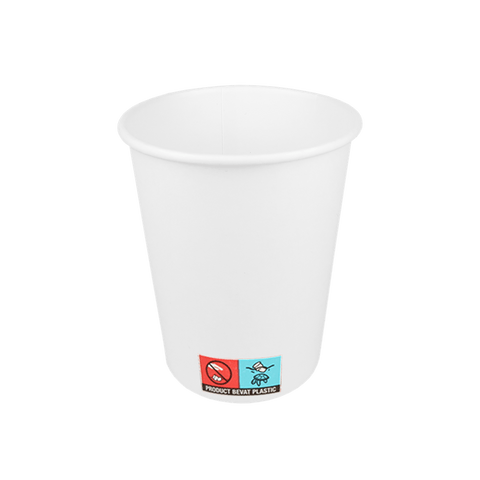 Klika - Tasse à café en carton 230cc 8oz blanc