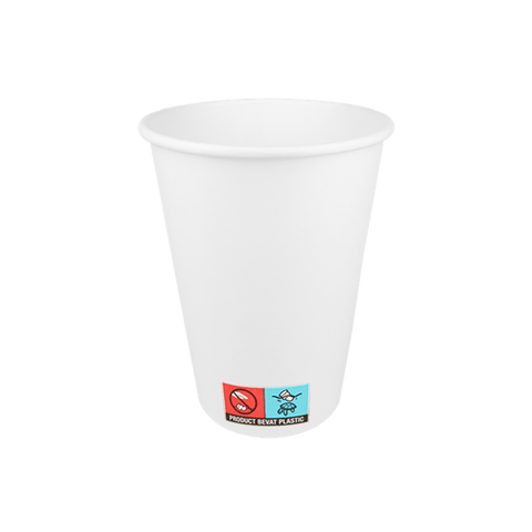 Klika - Cardboard Coffee Cup 360cc 12oz White | 1000 pièces