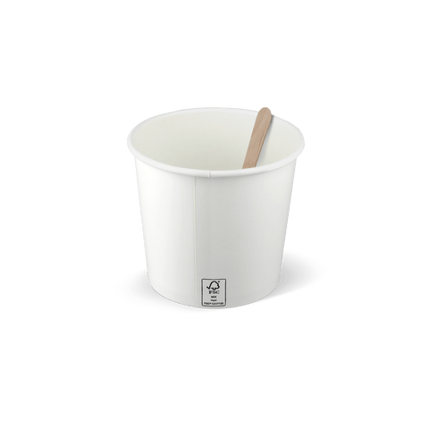 Klika - Coppa gelato 360ml Ø90mm 12oz cartoncino bianco