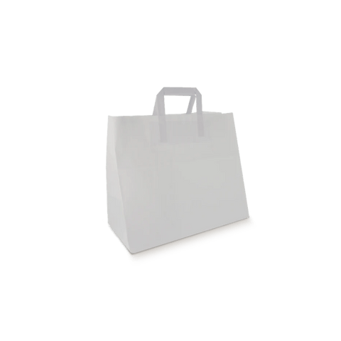 Klika - Sacchetti di carta Grandi bianchi 32+16x27cm BIO