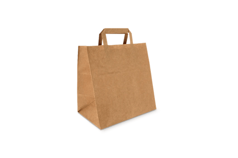 Klika - Sacs en papier moyen Kraft 26 + 17x27cm Bio | 250 pièces