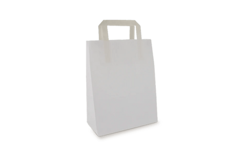 Klika - Sacs en papier petit blanc 22 + 10x28cm bio | 250 pièces