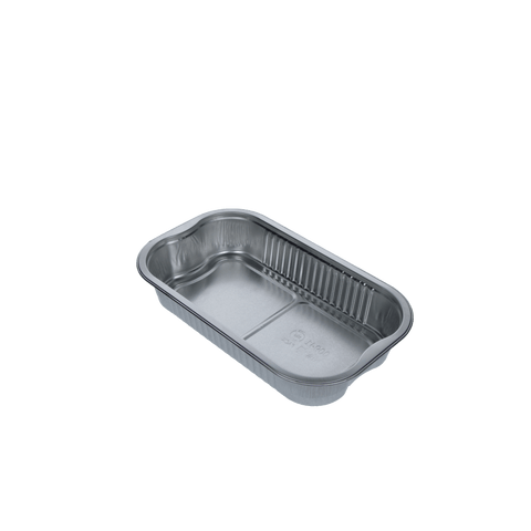 Klika - Aluminium bak 1000ml rechthoek glad hoog | 640 stuks