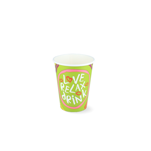 Klika - Milkshake Cup Klein 360ml 12oz Green Cardboard | 500 Stücke