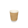 Klika - Pappkaffeetasse 230cc 8oz Ripple Kraft