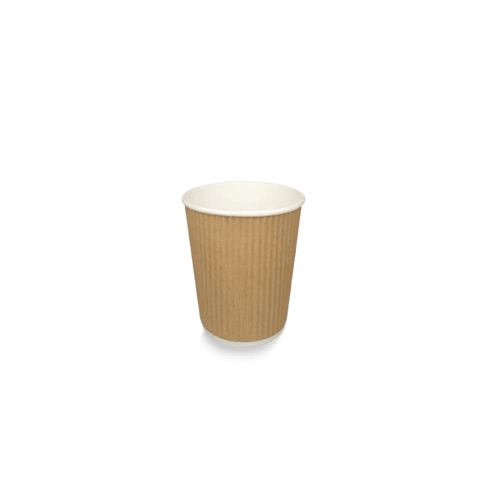 Klika - Tazza da caffè in cartone 177cc 7oz Ripple Kraft
