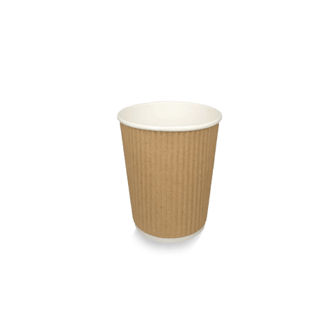 Klika - Cardboard Coffee Cup 177cc 7oz Ripple Kraft | 500 pièces