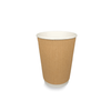 Klika - Pappkaffeetasse 360cc 12oz Ripple Kraft