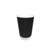Klika - Pappkaffeetasse 360cc 12oz Ripple Black