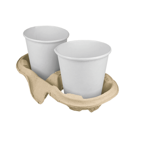 Klika -  Draagtray voor 2 bekers Gerecycled Karton