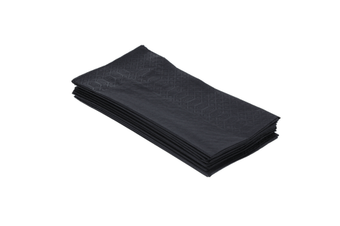 Klika - Tapkin 2 couches 1/8 pli 40x40cm papier noir organique | 1500 pièces