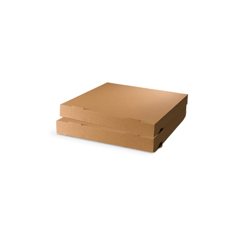 Klika - Pizzadozen 24x24x4cm kraft bruin BIO | 100 stuks