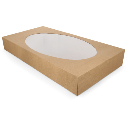 Klika - Scatole per catering in kraft grandi con finestra 56x32x8cm