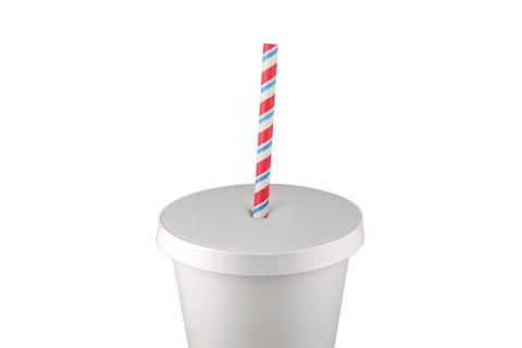 Klika - Coud Milkshake tasse avec croix Ø90 mm en carton blanc | 1000 pièces