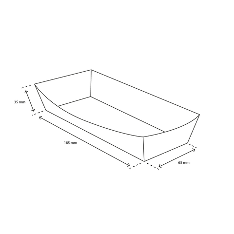 Klika - Snack Bowl A18 Kraft / Bio blanc | 400 pièces