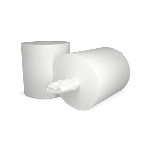 Klika -  Poetsrol Midi (kokerloos) 1 laags 6x270 meter Ø20cm 100% cellulose T9