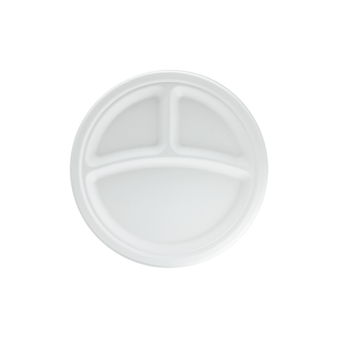 Klika - Teller Ø26cm 3-fach Zuckerrohr BIO