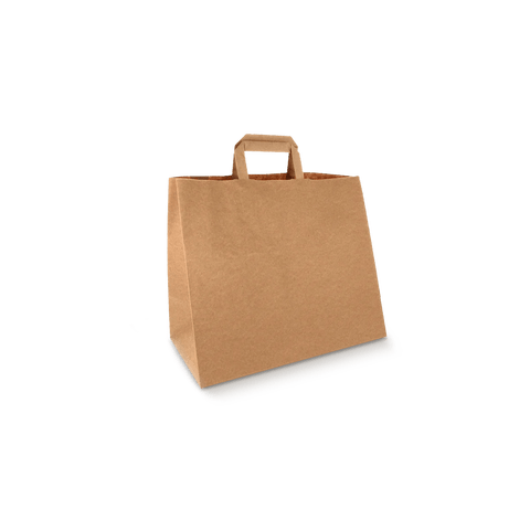 Klika - Papieren tassen Groot kraft 32+16x27cm gerecycled | 250 stuks