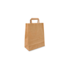 Klika -  Papieren tasjes Klein kraft 22+10x28cm gerecycled