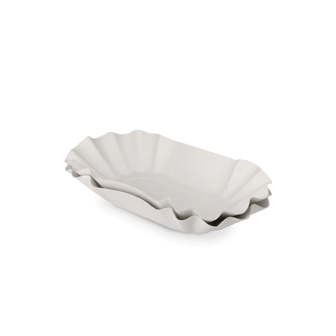 Klika - Bowl en carton sculpté 200x100x32mm blanc | 1000 pièces