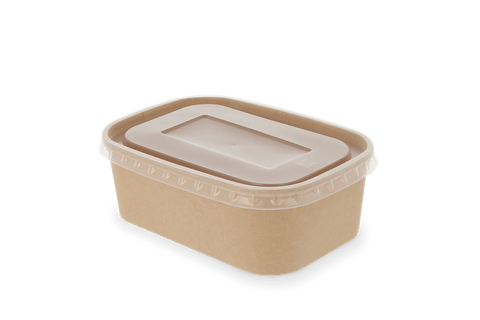 Klika-Transparent couvercle Kraft Baking 500-650-750-1000ml | 300 pièces