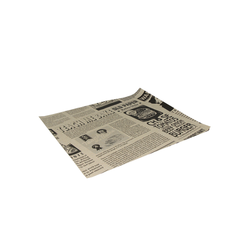 Klika – Fettdichtes Papier 33 x 30 cm, Hamburgerblatt, Zeitungsbraun
