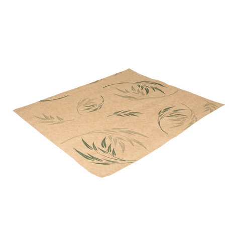 KLIKA - Greaseproof paper 33x38cm hamburger sheets bamboo