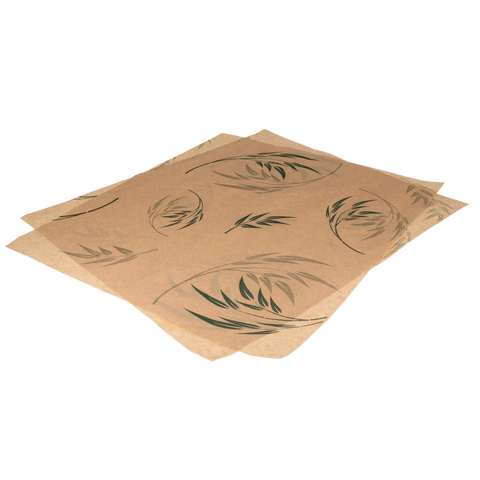 KLIKA - Greaseproof paper 33x38cm hamburger sheets bamboo