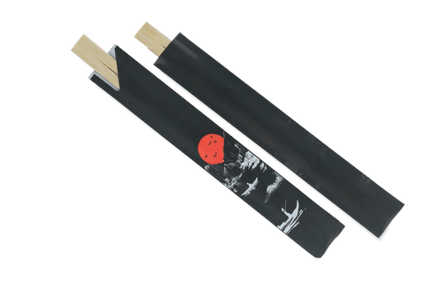 Klika - Bamboe chopsticks eetstokjes 21cm bamboe in hoesje | 100 stuks