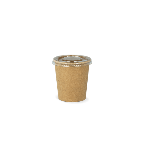 KLIKA - Sauce en carton tasse 4oz 120 ml Ø62 mm Kraft | 100 pieces