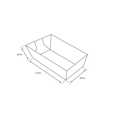 Klika - Snack Box a1 Kraft | 1000 Stücke