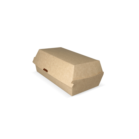 Klika - Hotdog box 20x10x8cm kraft/wit BIO | 300 stuks