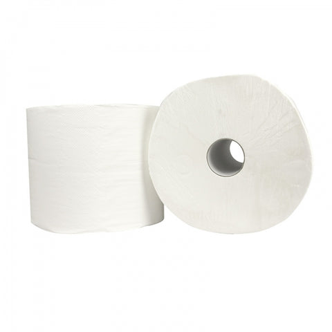 Klika - Industrie poetsrol zwaar cellulose 25cm x 1000m 1 laags wit | 2 stuks