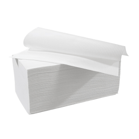 Klika - Handtücher 32x22cm 100% Cellulose 2 Schicht Weiß T6 | 3200 Stücke