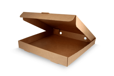 Klika - Pizzadozen 30x30x4cm kraft bruin BIO | 100 stuks