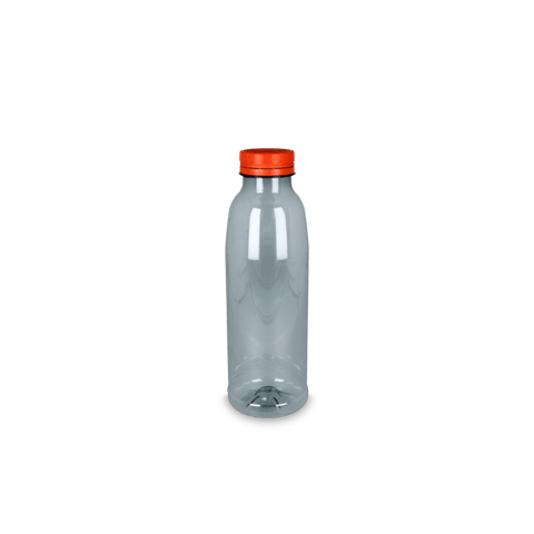 Klika - RPET -Flasche 750cc mit orange fester Kappe | 65 Stücke