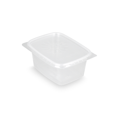 Klika - Récipients à sauce 250ml 108mm rectangulaire transparent