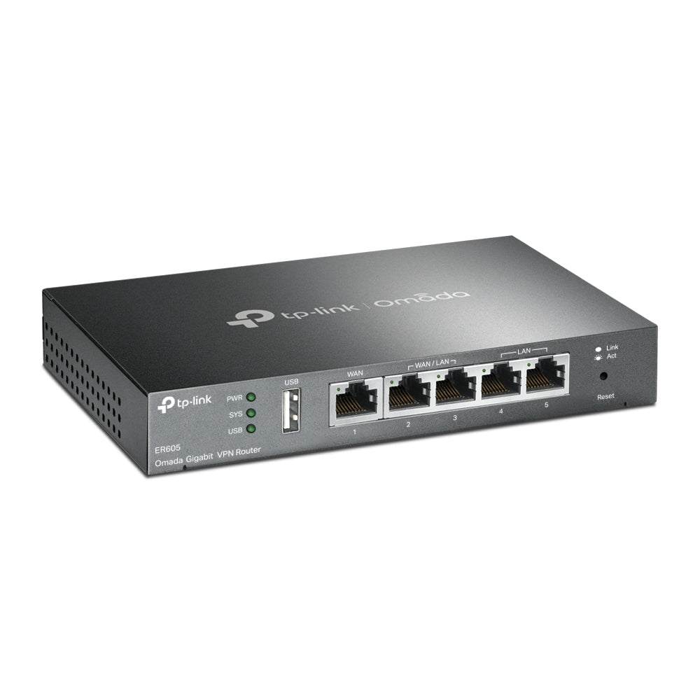 TP-Link -   Omada ER605 bedrade router Gigabit Ethernet Zwart