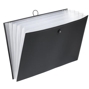 Viquel - front file, with 6 compartments, ft A3, black