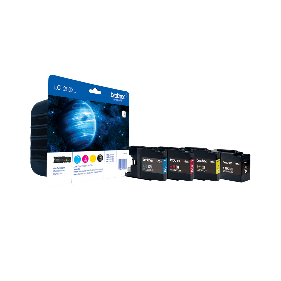Brother - Cartuccia d'inchiostro LC-1280XLVALBP nero + 3 colori