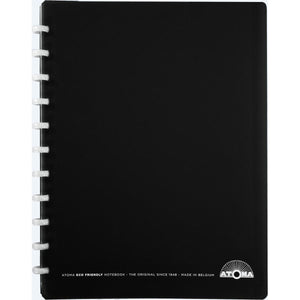 Atoma - Cuaderno ecológico, ft A4+, 120 páginas, rayado, con 6 pestañas y 5 bolsas de presentación, surtido