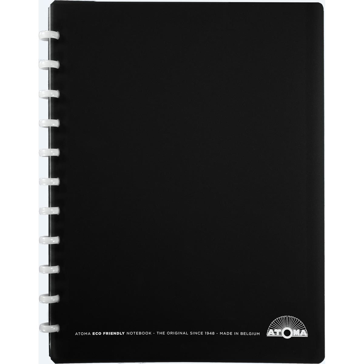 Atoma - Eco notebook, ft A4 +, 120 pages, commercial checkered, with 6 tabs and 5 show pockets, assorted