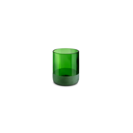 Iwas glass green frosted, 25cl/8.5oz, 7.4 x 9cm, box of 4 pieces