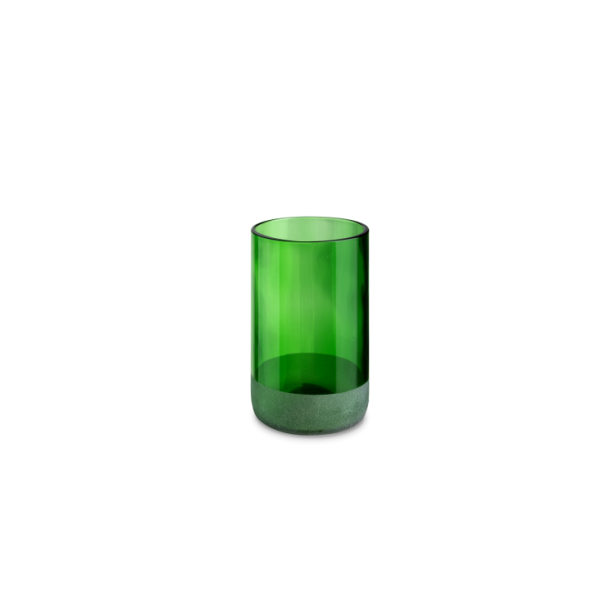 Iwas glass green frosted, 35.5cl/12oz, 7.4 x 12cm, box of 4 pieces