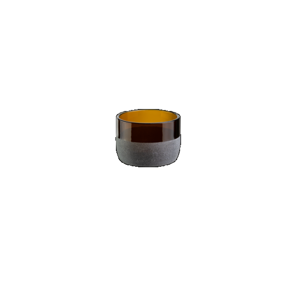 Iwas vetro satinato bronzo, 12cl/4oz, 7,4 x 5,1cm, scatola da 4 pezzi