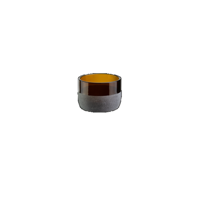 Iwas vetro satinato bronzo, 12cl/4oz, 7,4 x 5,1cm, scatola da 4 pezzi