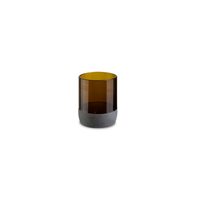 Iwas vetro satinato bronzo, 25cl/8.5oz, 7,4 x 9cm, scatola da 4 pezzi