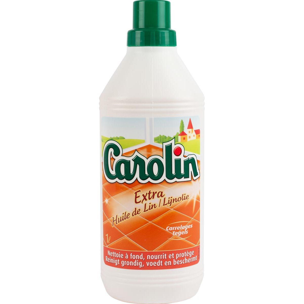 Carolin -  vloerreiniger extra lijnolie, fles van 1 l