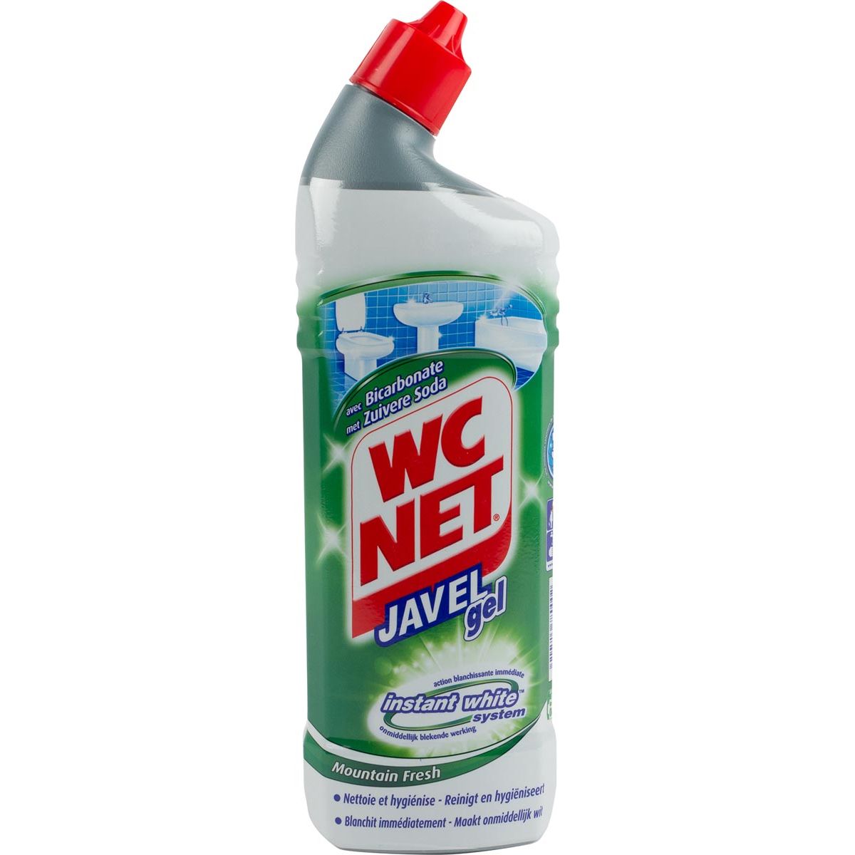 WC NET - WC Net Toilettenreiniger extra weißer Berg frisch, 750 ml Flasche